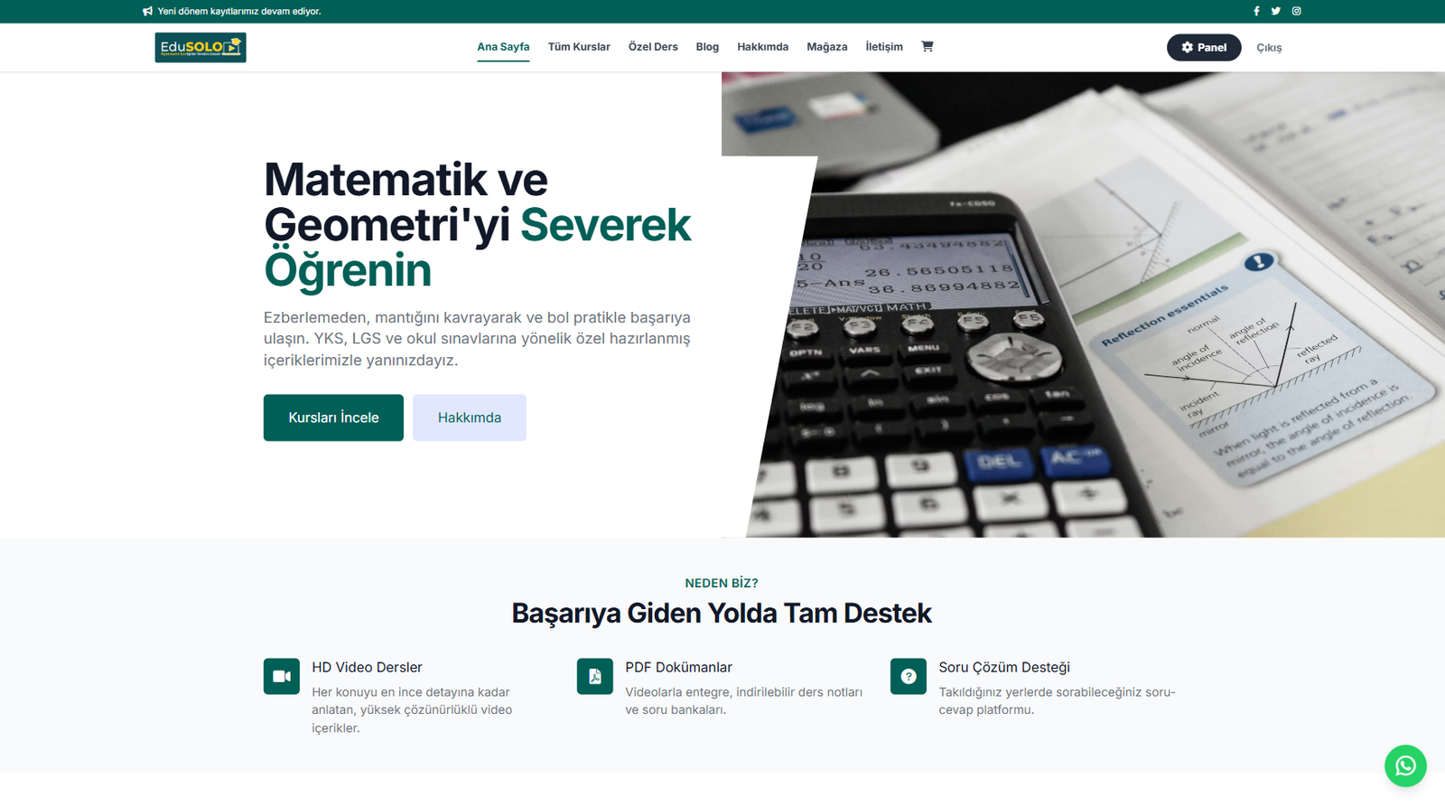 EduSOLO Anasayfa